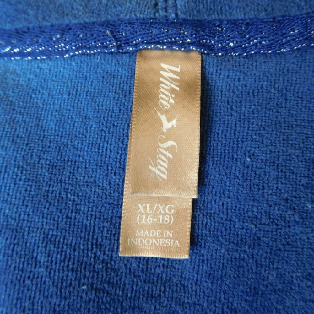 White Stag Blue Velour Jogging Jacket Size XL - Picture 7 of 7